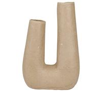 Decopatch HD085C - Vaso doppio da decorare- Oggetto in cartapesta da personalizzare - decorazioni per la casa Idrorepellente - MISURE: 16,5x7x25cm