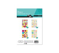 Décopatch Maildor Maildor AE058O - Una bustina di Adesivi 3D Baby 20 Fogli 14,8x21 cm, Geometrici Colori accesi e Pastello (940 Adesivi)
