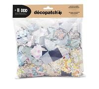 Décopatch MP007C - Un maxi pack da 11 000 fogli quadrati da 3 x 3 cm, motivi assortiti