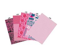 Décopatch MP009C, Maxi pack da 100 fogli motivi, 30x40 cm, rosa