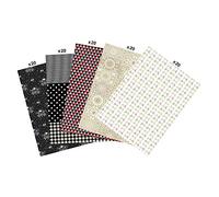 Décopatch MP013C, Maxi pack da 100 fogli motivi, 30x40 cm, Bianco