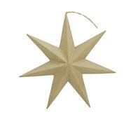 Decopatch NO011O - 1 Supporto in cartapesta Marrone 4,1x20x20 cm, Stella da Appendere