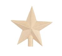 Decopatch NO061C - Supporto in cartapesta Marrone 20x20x6cm, Punta a Stella