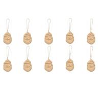 Décopatch NO071C - Tête Père Noël à suspendre - Lot de 10