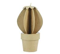 Decopatch Oggetto da Decorare in cartapesta, Carta, Kraft Naturale, 12x12x20 cm