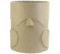 Decopatch- Oggetto da Decorare in cartapesta, Colore Kraft Naturale, 8x10,5x10 cm, AC802C