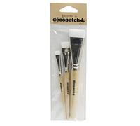 Decopatch PACK3PCO - 1 confezione da 3 pennelli in nylon (larghezza: 1x1cm + 1x1,7 cm + 1x3 cm)
