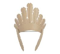 Decopatch AC896C - Questo copricapo indiano per bambinida decorare in cartapesta Marrone - Personalizzate il Vostro costume - FAI DA TE e Hobby Creativi - 25x10x21 cm
