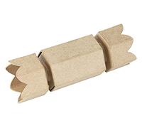 Decopatch BT069C - Scatola cracker da decorare in cartapesta marrone - 18x6,5x6,5 cm