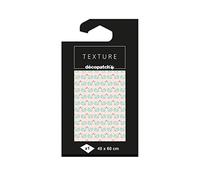 Décopatch TD822C - Una Confezione da 1 Foglio di Carta Texturizzata 40x60 cm, Love (cigni) con dorature