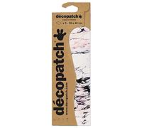 Decopatch C792C - 1 busta da 3 fogli di carta stampata 30x40 cm, Marmo