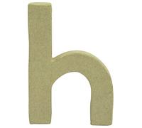Décopatch Un Support en Papier Brun pulpé 1,5x8,5x12 cm, Lettre Minuscule h Simbolo di cartapesta, Marrone, 1.5x8.5x12cm