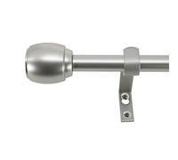 Decopolitan 30890-SL28 - Set di aste per tende, da 71 a 121 cm, colore: Argento