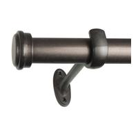 Decopolitan End Cap Single Rod Set 18 to 36-Inch Toasted Copper