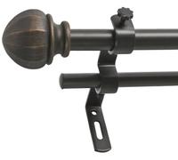 Decopolitan Facet Ball - Bastone per Tenda Doppio, 66-122 cm, Bronzo Vintage