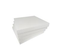 DecoPorex - Blocchi in polistirolo espanso da 40 x 40 x 5 cm per lavori di artigianato per bambini (4 pezzi)