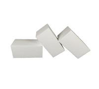 DecoPorex Blocchi in schiuma per artigianato - Mattoni quadrati in polistirene espanso per arti e mestieri, colore bianco naturale (10 x 10 x 20 cm)