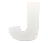 DecoPorex - Lettera J polistirolo 40 cm di altezza e 5 cm di spessore per decorazione, eventi, cerimonie, iniziali nome per matrimonio.