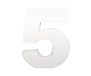 DecoPorex - Numeri 40 cm altezza polistirolo espanso per decorazione di eventi, festeggi, anniversario e compleanni (5)
