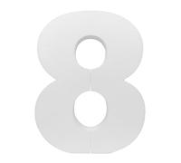 DecoPorex - Numeri in polistirene 20 cm e 40 cm di altezza, per anniversari, compleanni e celebrazioni ed eventi. 8, 40 cm