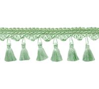 DÉCOPRO 2 1/4" Frangia Con Nappe, Colore# L83 - Verde Salvia [10 Yarde]
