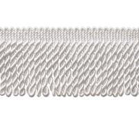 Décopro 3 " Basic Orlo Solido Collezione Lingotti Frangia, Puro Bianco [6.4m]