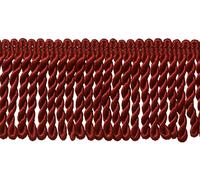 Décopro 3 " Basic Orlo Solido Collezione Lingotti Frangia, Rosso Ciliegia [6.4m]