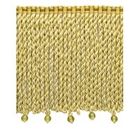 Décopro 6 " Lingotti Frangia Con Tessuto Testata, Dorato Verde Oliva [4.6m]
