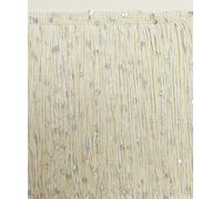 Décopro 6 " Paillettes Chainette Frangia,Colore Ow - Bianco Spento Avorio [24.7m