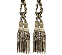 Paio Di 10 " Doppio Nappa Fermatende Marrone Moka, Beige, Avorio - EL19