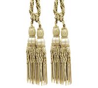 Paio Di 10 " Doppio Nappa Fermatende Beige, Avorio, Marrone Chiaro - W149