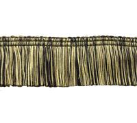 DecoPro Pacco Valore Da 5 Yard, Nastro Frangia Pennello 2" Brown