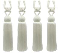 Décopro Perline Nappa Fermatende,Stile # TBBD8,Colore#A1 - Puro White [ Set Di 4