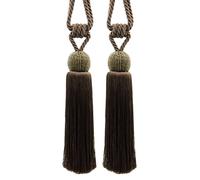 Décopro Perline Nappa Fermatende,Stile # TBBD8,Colore#E11C - Scuro Brown [ Set 2