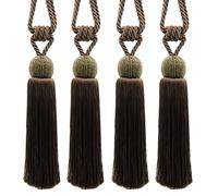 Décopro Perline Nappa Fermatende,Stile # TBBD8,Colore#E11C - Scuro Brown [ Set 4