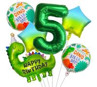 Decor Compleanno Dinosauri,Palloncini Dinosauro 1 Anni,Decor Compleanno Bambini,Palloncini Dinosauro in Foil Decorazione 1 Anni,Palloncini Dinosauro Jurassic Jungle Party Verde Compleanno Dinosauro