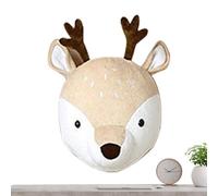 Décor de tête animale - Ornement moelleux pour les salle de jeux avec coton PP et peluche courte | Elk Elk Elephant Décoration de la tête pour la chambre de la chambre pour une fête de fête