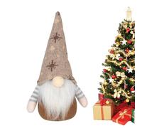 Décor En Peluche Gnome De Noël - Nain Ultra Doux 25cm Avec Flocon De Neige, Ornement Sans Visage Rudolph | Décoration D’Intérieur Mignonne Pour Maison, Table, Bureau, Collection Et Cadeau