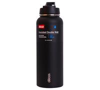 Décor Flip Active Borraccia in acciaio inox | Bottiglia termica a doppia parete | 1.1L - Nero