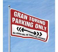 Decor For Man Cave Gran Torino Parking Only Bandiere per dormitorio accessori per dormitorio (dimensioni: 120 x 180 cm)