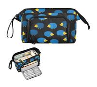 decor gift African Hedgehog Blu Ray Nero Matita Box Grande Capacità Box Organizer Leggero per I Bambini Scuola Media estuches para lapicero