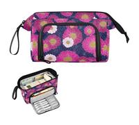 decor gift Astuccio per matite giapponese con girasole rosa indaco rosa cipria borsa di cancelleria di grande capacità con scomparto per donne college estiche para lapices