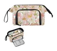 decor gift Astuccio portapenne con motivo giglio retrò di grande capacità carino materiale scolastico portatile per la scuola degli studenti Must Haves cartuchera para escritorio