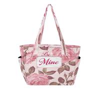 decor gift Be Mine Rose Flower Design Floreale Pesca Tote Pool Bag Borse Pieghevole per Piscina Palestra Drogheria Viaggi con 14 Pollice Laptop Sleeve bolsa tote para mujer