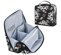 decor gift Beauty case cosmetico con divisori in stile cinese drago argento | Grande, borsa cosmetica per le donne,con spazio per spazzole,Specchio
