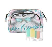 decor gift Beauty case da appendere Essentials Just a Girl Who Loves Penguin (longword) trousse per cosmetici per organizer da viaggio