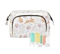 decor gift Beauty case Essentials Happy Easter Cartoon Rabbit Egg (longword) gioielli sacchetto per donne viaggio