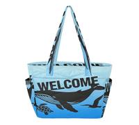 decor gift Benvenuto Nero Shark Turtle Pattern Tote Pool Bag Borse per Spiaggia con Portabicchiere mochila tote escolar