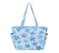 decor gift Blue Star Leopard Print Utility Tote Bag Borsa da lavoro per palestra e uso quotidiano Fodera antigraffio bolsa acolchada