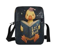 decor gift borsa a tracolla carino anatra lettura libro borse a tracolla tracolla regolabile per lo shopping bolsos para mujeres